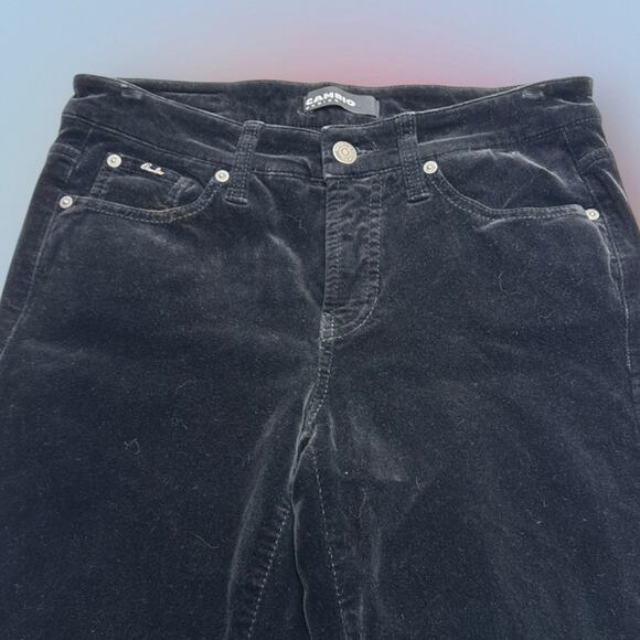 CAMBIO Women’s 6 Black Velour Straight Jeans - Picture 1 of 5